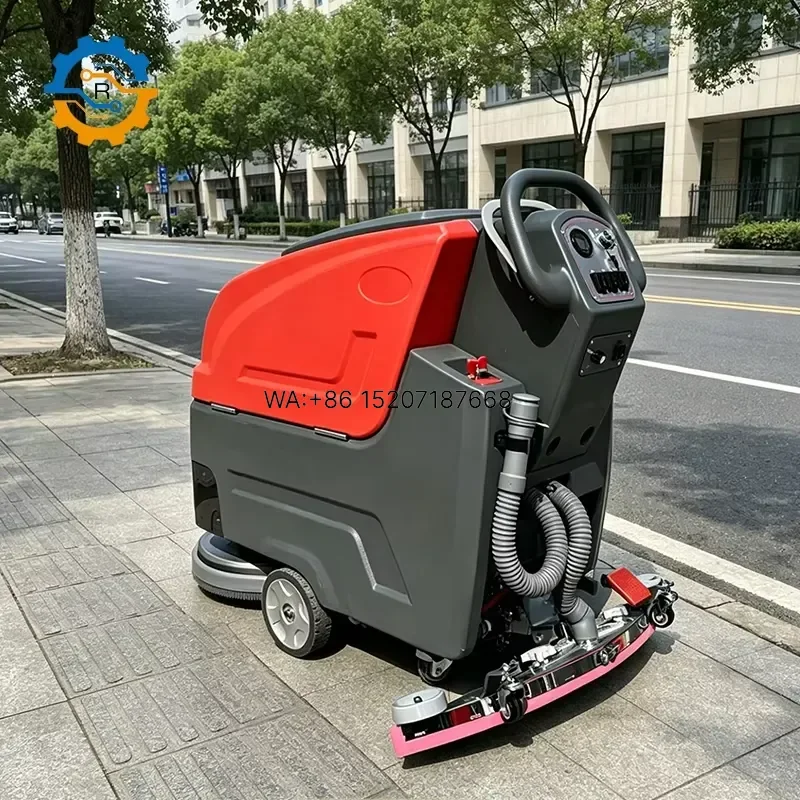 Wmwmnu for ROD Hand Push Floor Scrubber Working Efficiency Commercial Floor Washer for Warehouse Factory