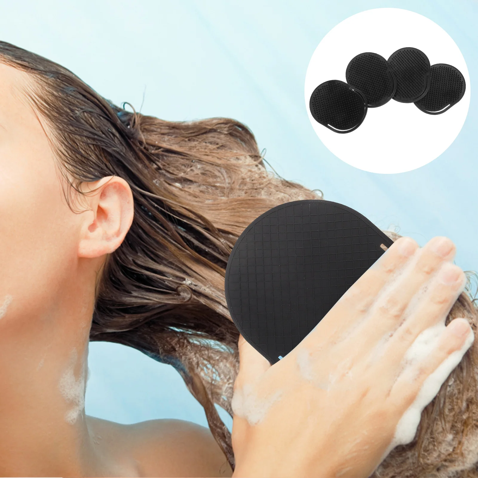 

12Pcs Portable Hair Massage Comb Finger Loop Brush Scalp Massager Tidy Knot Detangling Brush for Shampoo Hair Care