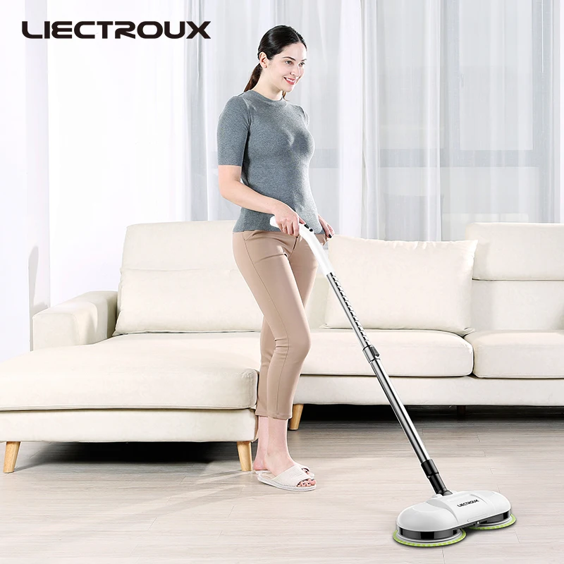 Liectroux F528A dual rotating high speed disks cordless electric mop