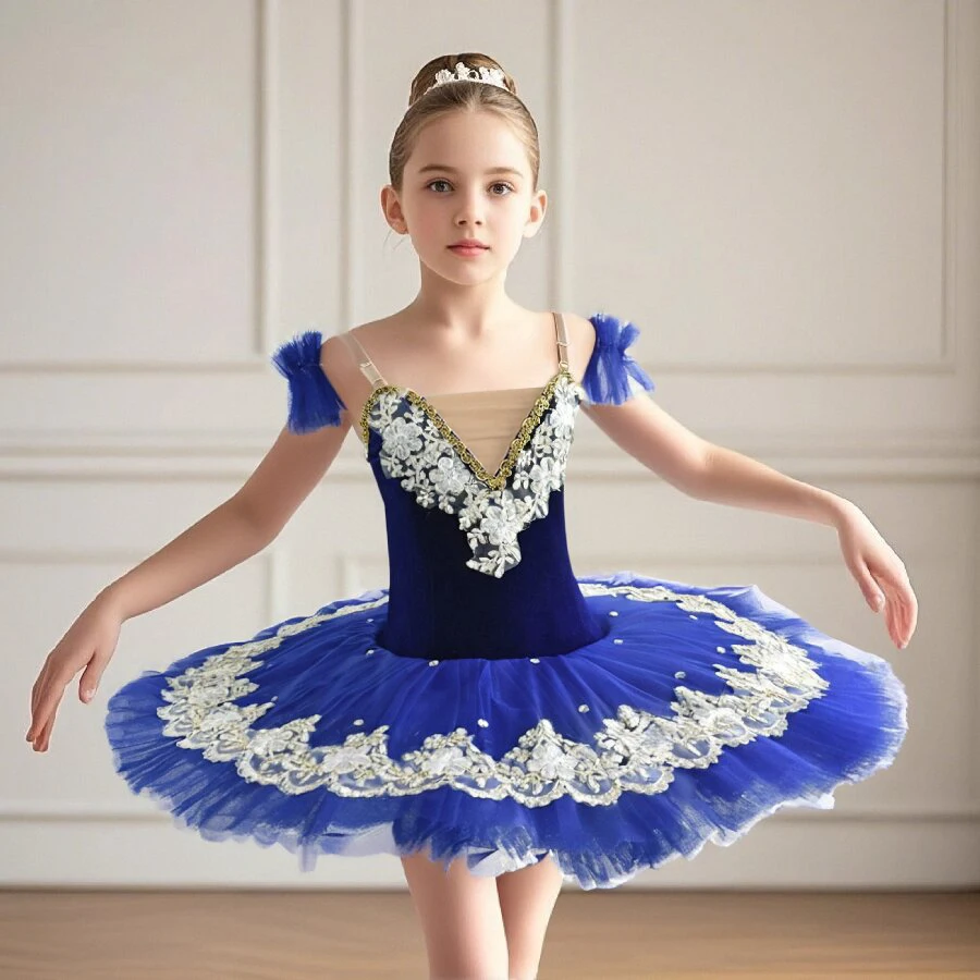 Blauw Volwassen Vrouwen Professionele Tutu La Esmeralda Ballet Tutu Platter Pannenkoek Tutu Jurk Meisjes Kids Ballerina Party Kostuum