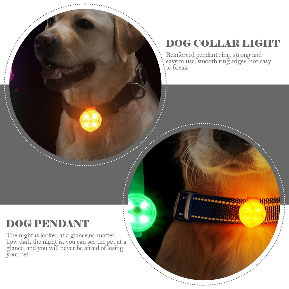 

2pcs Pet Neck Hanging Adorn Pendant Usb Rechargeable Dog Collar Light Anti-Lost Safety Outdoor Walking Pet Supplies