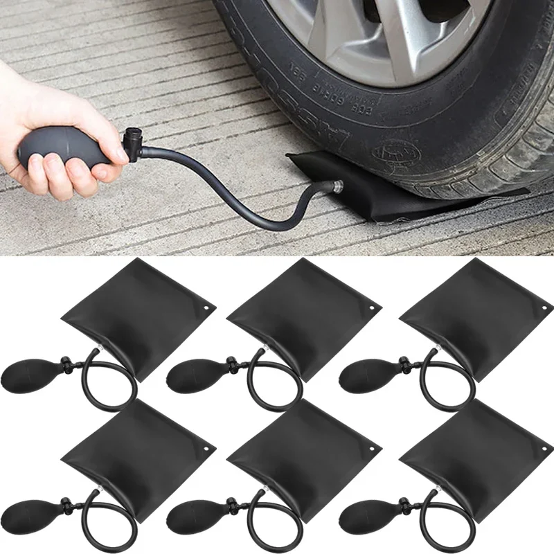 Practical Black Air Pump Bag Car Door Window Installation Positioning Bag Inflatable Lift Pad Airbags Multipurpose Repair Tool