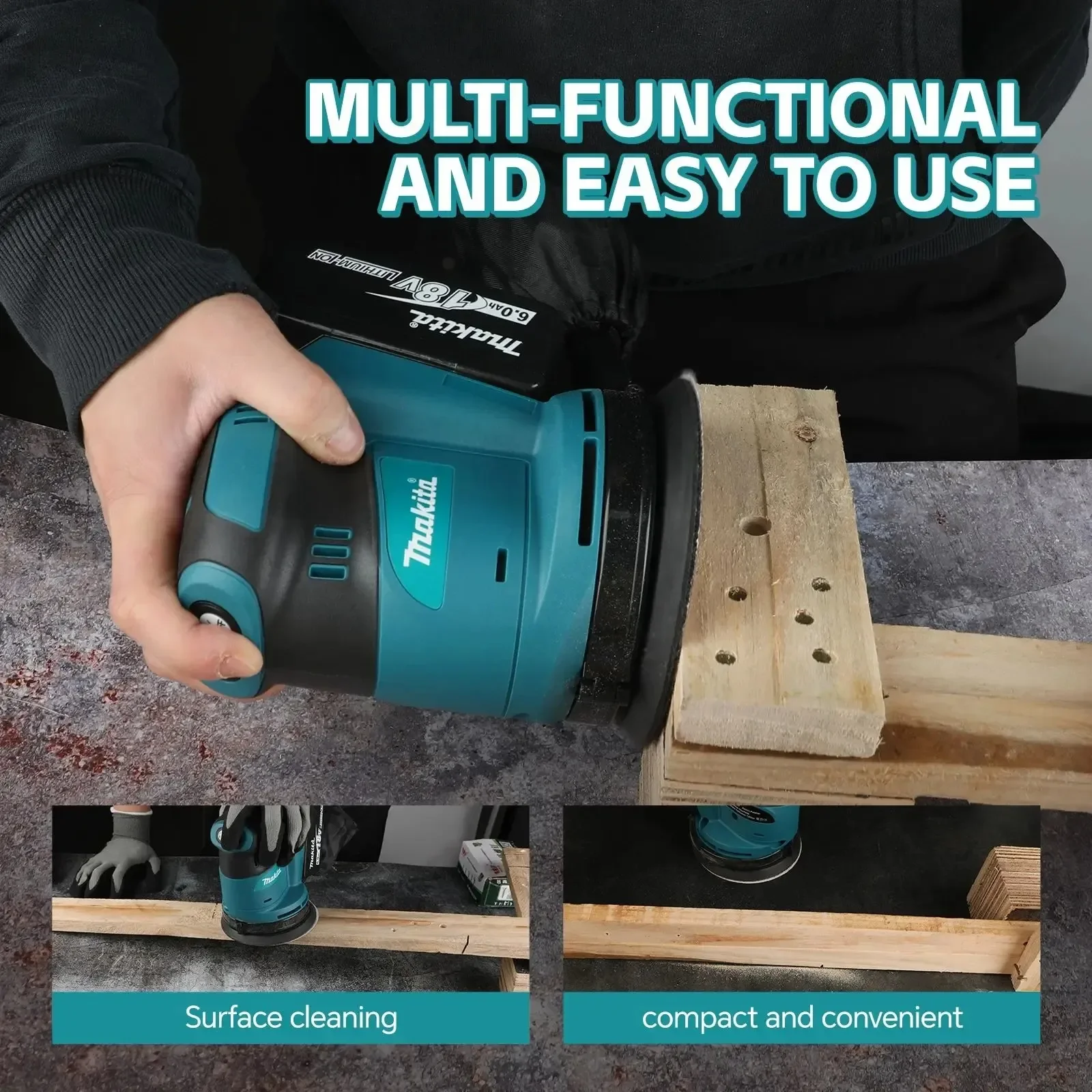 

Бесщеточная шлифовальная машина Makita DBO180Z 18В – для обработки дерева, финишной обработки шпатлевки для гипсокартона, полировки и детализации поверхностей из краски и металла