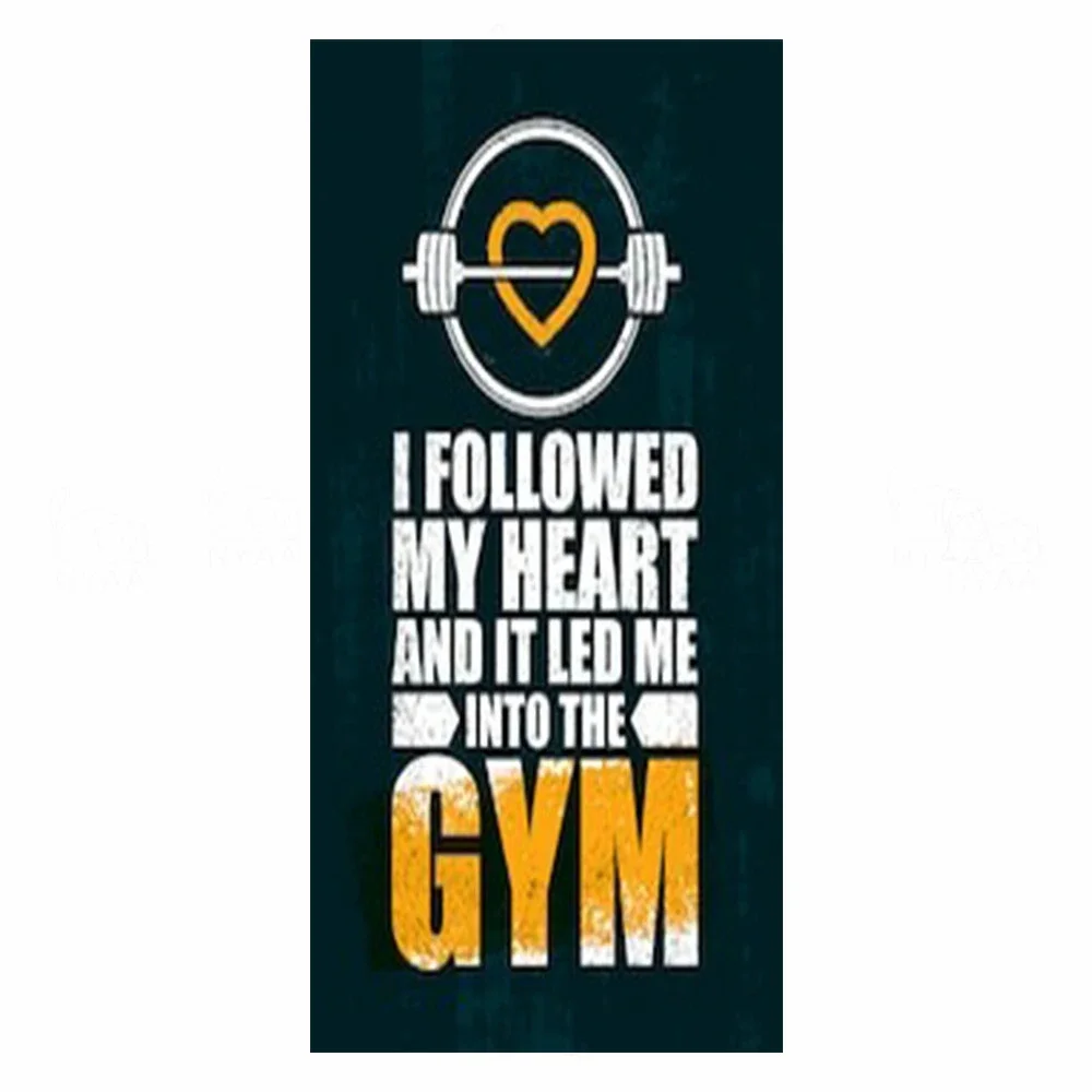 

Gym Motivation Quote Print Bath Towel - Soft Absorbent Towel for Fitness Lovers, Inspirational Design for Everyday Use