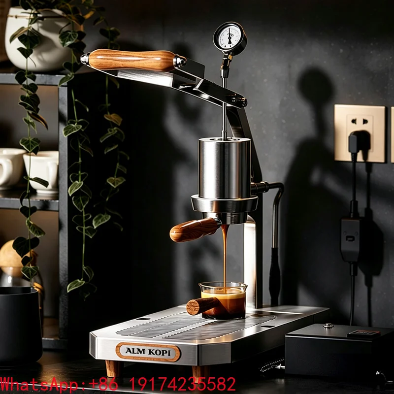 Professional Manual Lever Espresso Machine Variable Pressure PID Temperature Control Home Barista Coffee Shop Maker