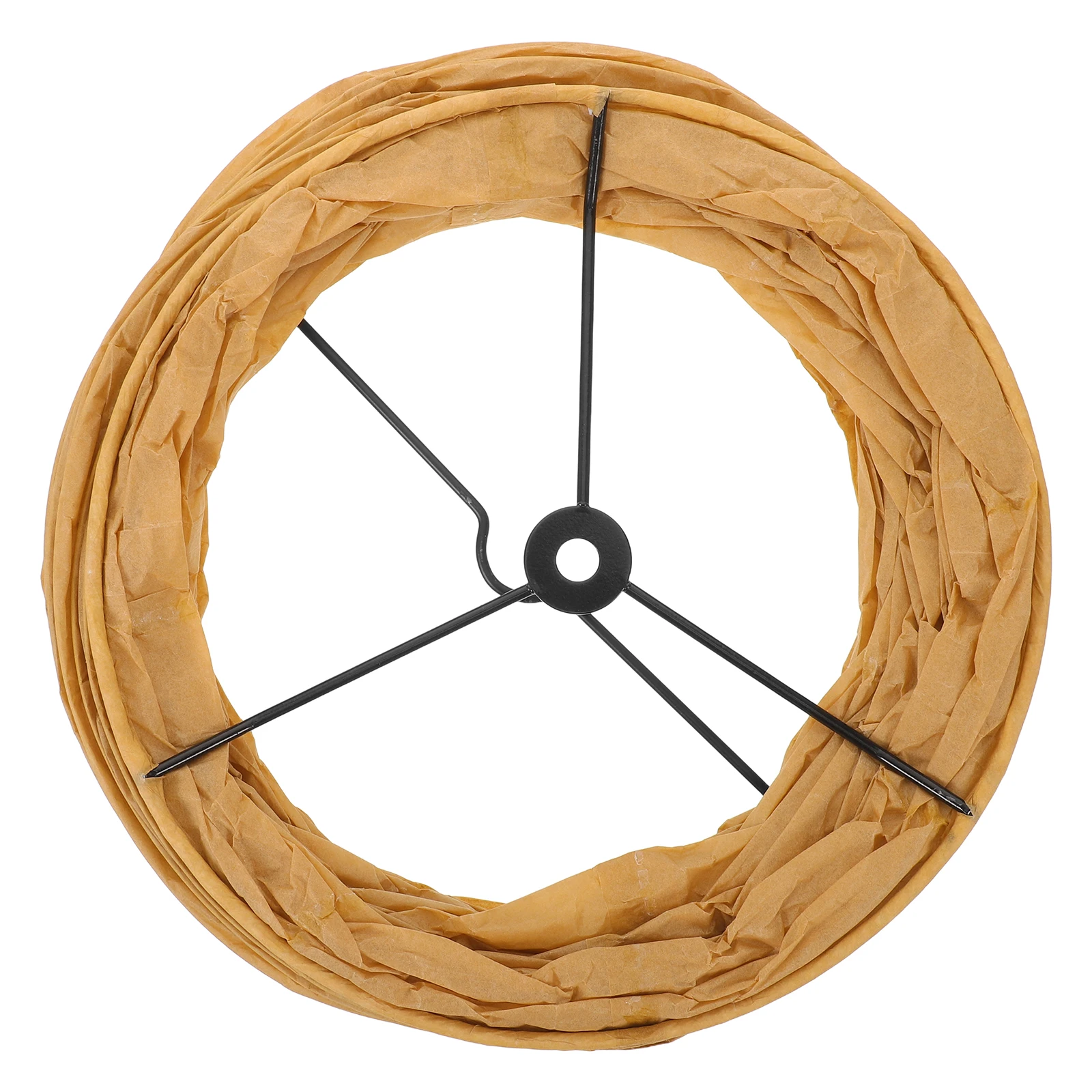 

Foldable Paper Floor Lamp Shade Replacement - Japanese Style Tall Standing Lampshade - Khaki Cylinder Light Cover for Bedroom