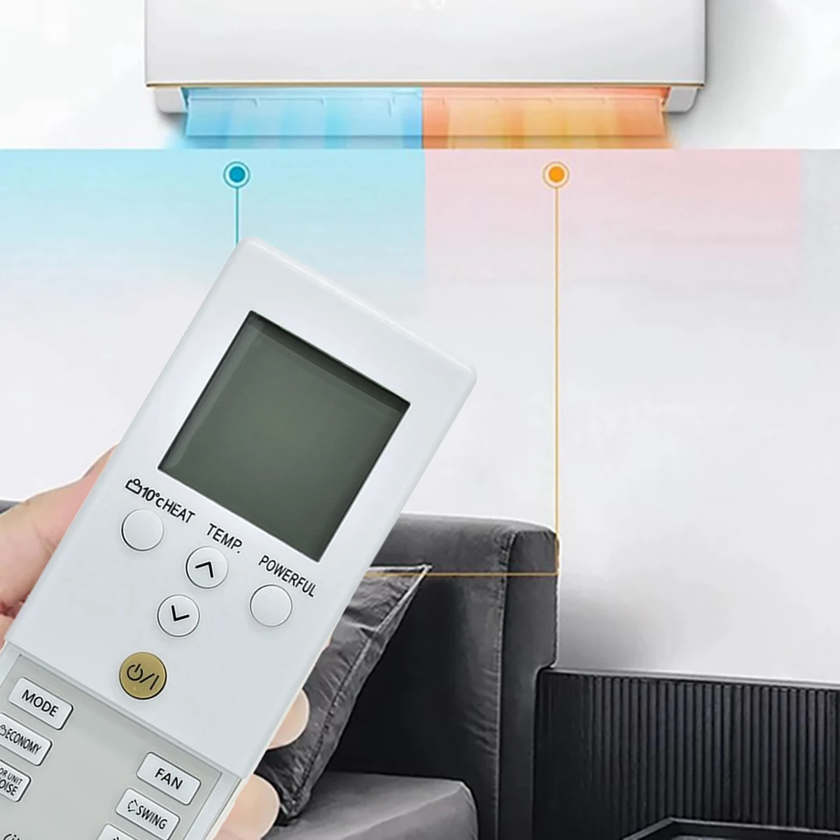 AR-REB1E التبريد التدفئة التحكم عن بعد ل AR-REY1U AR-REB2E AOYG 09-12LD مكيف الهواء التحكم عن بعد-ABIU