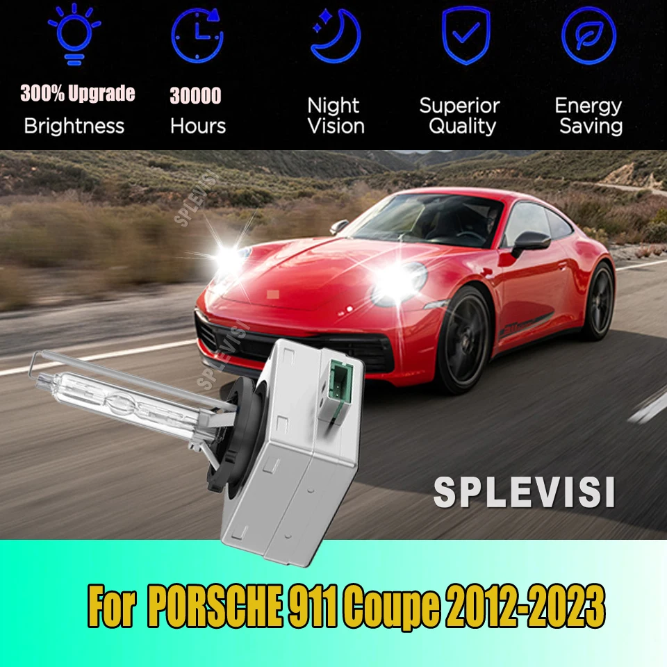 

Xenon 35W HID Headlight Bulbs Anti-ultraviolet coating For PORSCHE 911 Coupe 2012 2013 2014 2015 2016 2017 2018 2019 2020-2023