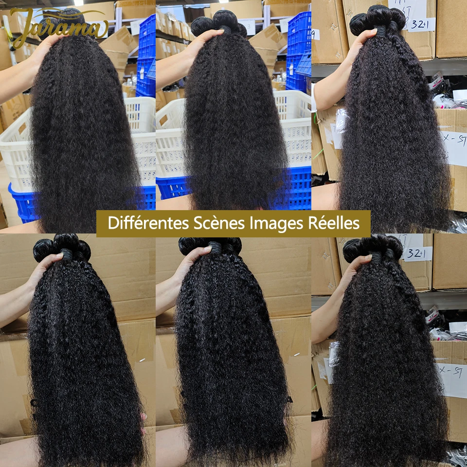 30 32 Inches Kinky Straight Human Hair Bundles Brazilian 100% Human Hair Bundles Human Hair Weaves Raw Hair Bundles Natural Human Hair Extension For