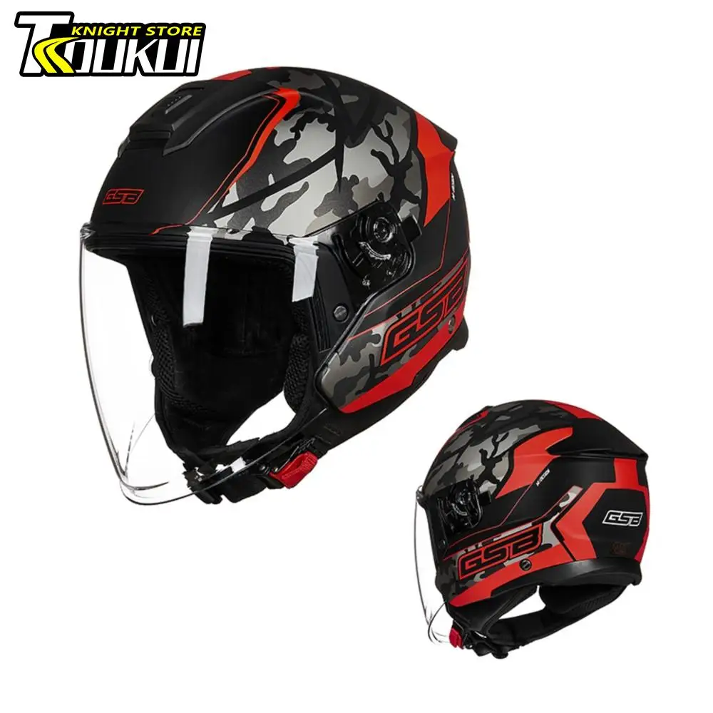 

New Scooter Helmet Motorcycle Men Women Moto Helmet Multiple Patterns Open Face Helmet DOT Approved Capacete De Moto Casque