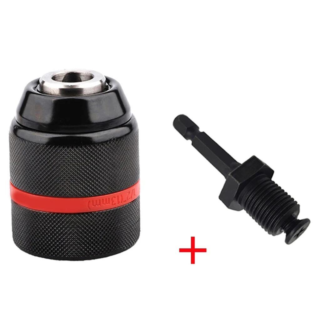 JENTORIX 2mm-13mm metalen snelspanboorhouder, 3-kaak zelfvergrendelende ratelhouder 1/2-20UNF draad, boorhouder voor boorbits, schroevendraaiers en tappen - afbeelding 1