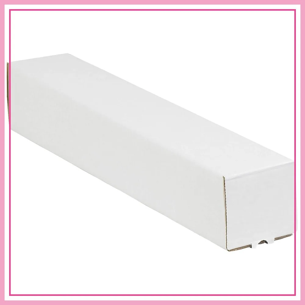 

37" Long Mailing Tubes, 2"x2"x50 Pack, Square Corrugated for Art, Posters, Blueprints