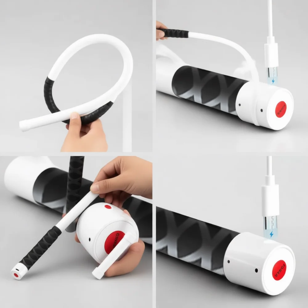 Adjustable Flexible LED Work Light For VCHUANG Portable Bendable Flashlight Handheld Inspection Torch Repair Kit