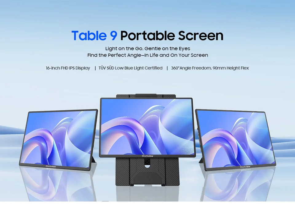 Blackview Table 9 16インチ 120HZ 大型ポータブルモニター 1200P 100