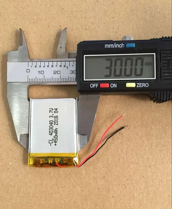 3.7V polymer Q99 rechargeable lithium battery MP3 pack sunspot Q12 traffic recorder 403040 450mAh