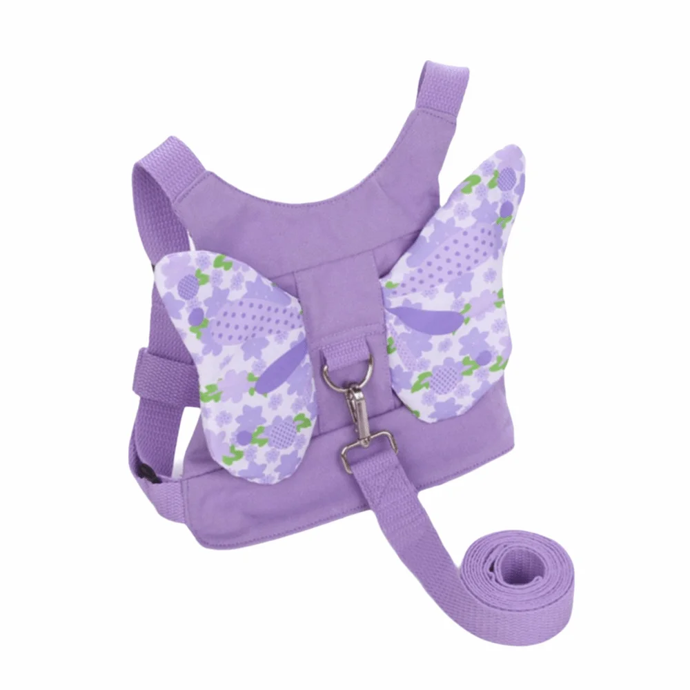 

2-in-1 Design Anti-lost Walking Harness Retractable Soft Material Toddlers Leash Spring Rope Wrist Link Strap Toddler Harness