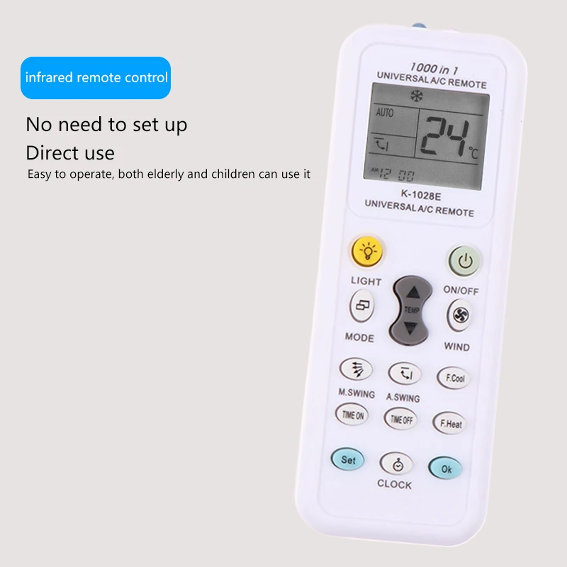 All Major Brands Remote Control Universal A/C Air Air Conditioning Remote Control Dedicated K-1028e One-Button Setting Universal