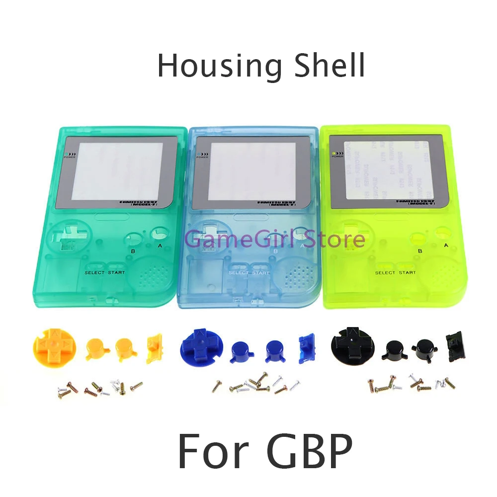 

10sets Replacement Luminous Case Plastic Housing Shell Cover with Buttons For Nintendo Gameboy Pocket GBP Game Console