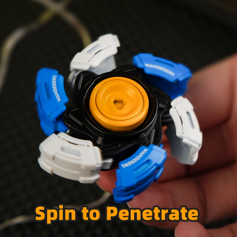 Glowing Fidget Spinner EDC Toy Stress Relief Anxiety Relief Focus Tool for Adults & Kids with Smooth Rotation Cool Armor Opening