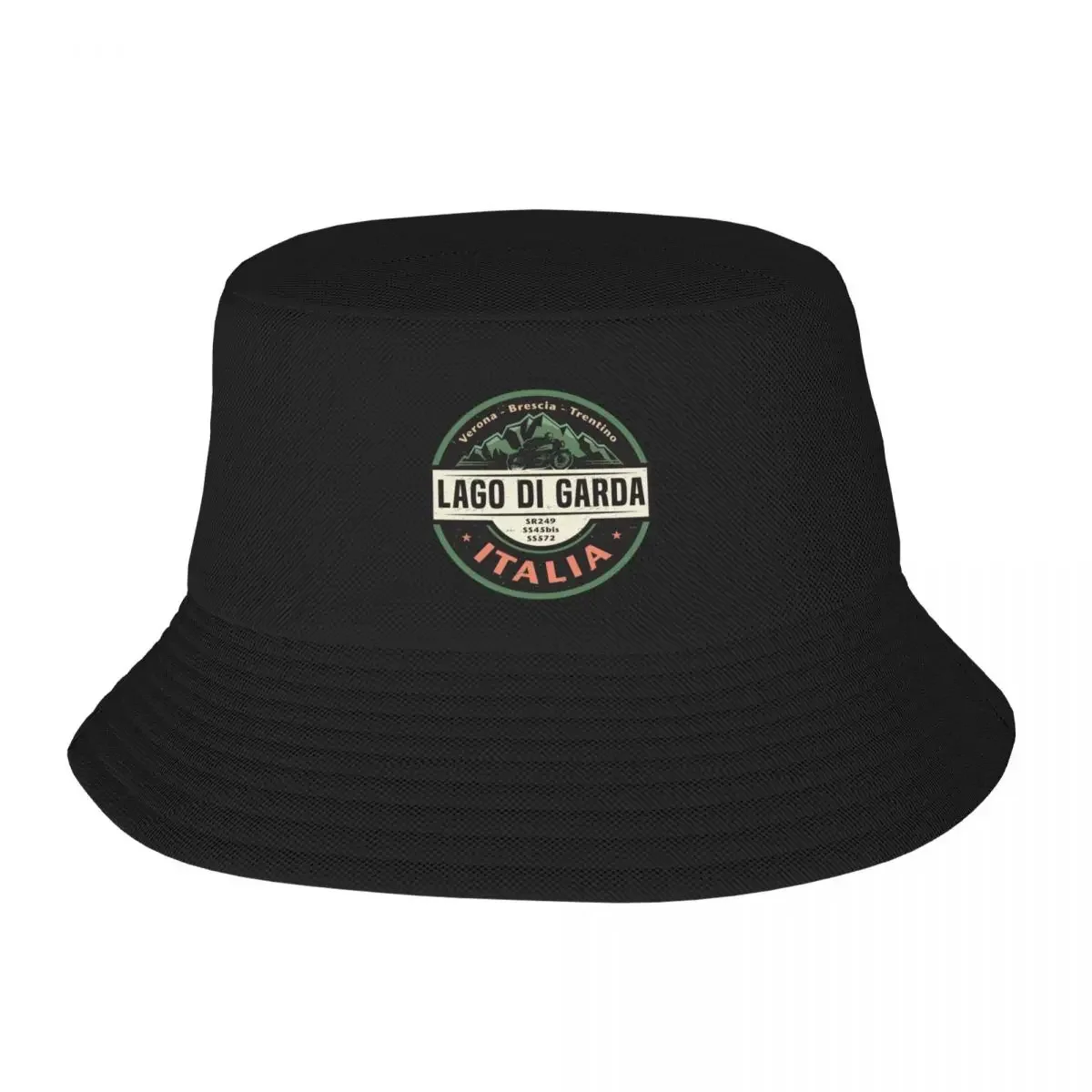 New Lago Di Garda, Lake Garda Italy Bucket Hat Tactical Cap fashionable Men Hat Women's