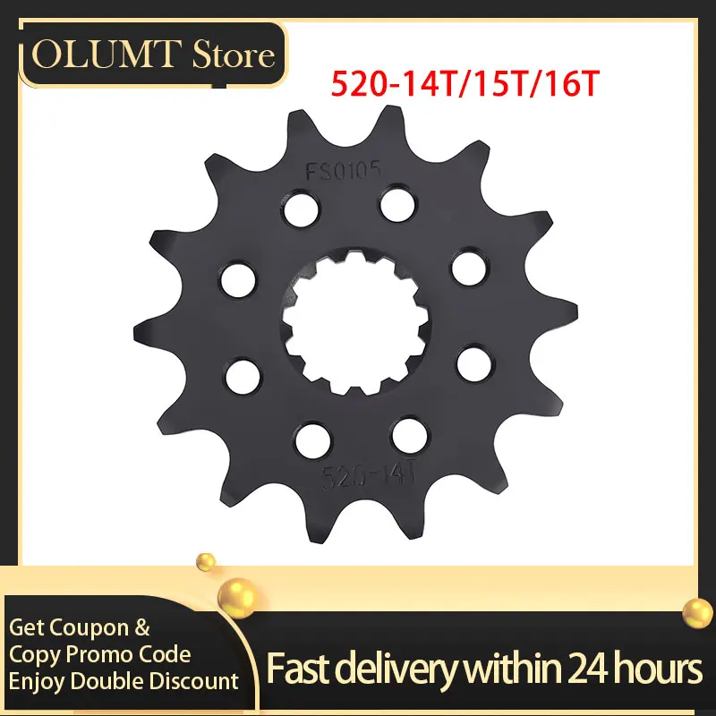 

Motorcycle 14T 15T 16T Sprocket Chain Gear For Yamaha Off Road WR450 YZ450 YFZ450 WR250 YZ250 MX400 YZ400 WR400 YZ426 WR426