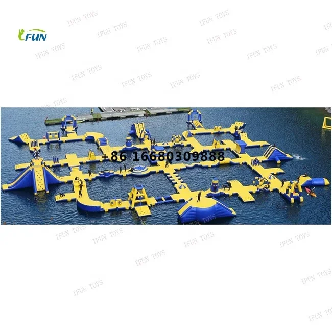 Outdoor playground water play equipment sea amusement park aquapark water park inflatable on water