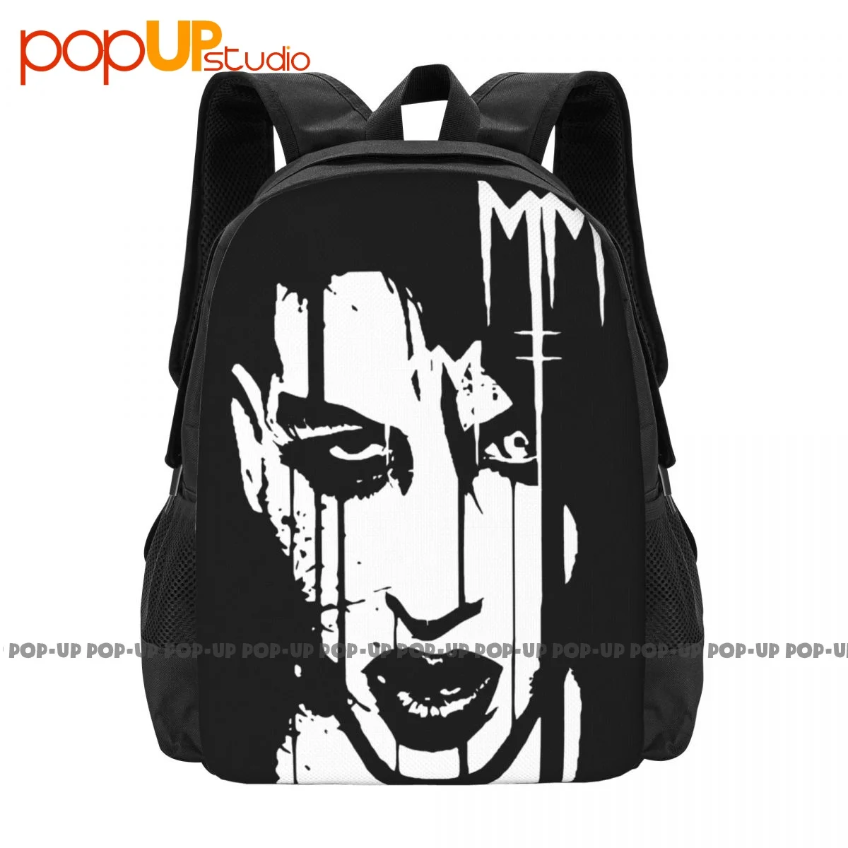 Marilyn Manson Face Backpack Large Capacity Fashion Training Gymnast Bag Outdoor Running