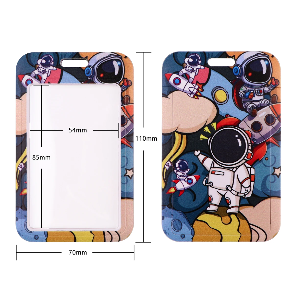 Astronaut Credential Houder Capybara Lanyards Voor Key Ufo Alien Nek Riem Voor Kaart Badge Gym Sleutelhanger Sleutelhanger Accessoires Geschenken