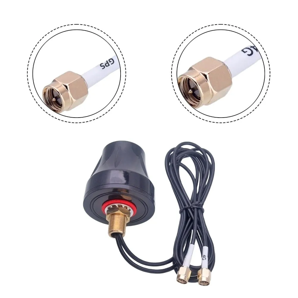 For LTE Modems 4G GPS Antenna Outdoor Installation Black 4g Gps Dual Function Antenna Antenna 700-2700MHz 1575 8MHz