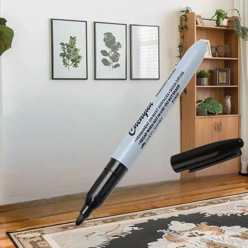 5. Quick-Dry Permanent Marker in Black, Fine Tip, Waterproof, Perfect for Drawing Outlines