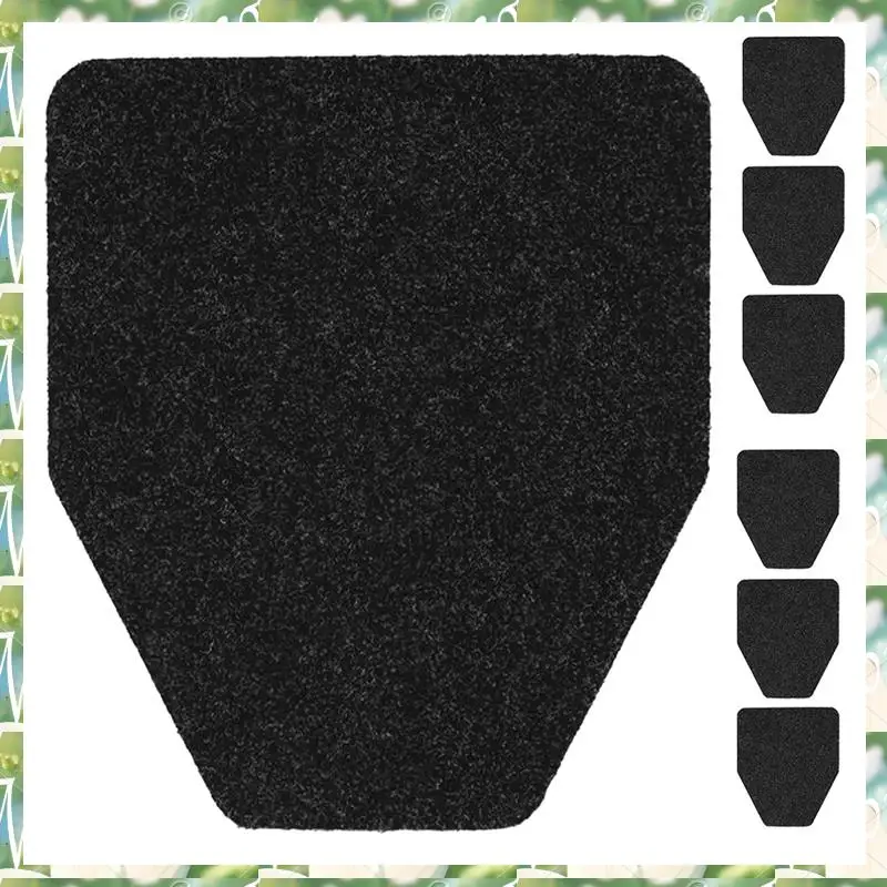 FIZP Urinal Mats 6 Pack Urinal Pads Urinal Floor Mats For Men Bathroom Commerical Disposable Non-Slip Rubber Backing Washable