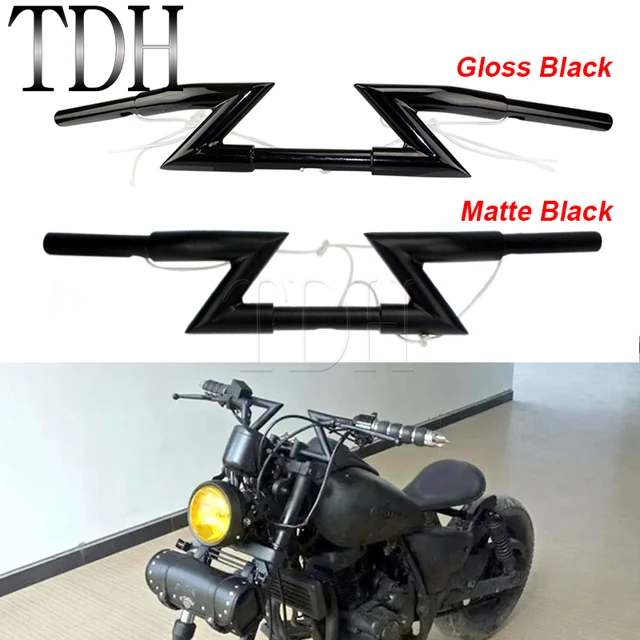 Steel Black Motorcycle Handle Bar 1 Drag Z Bar Handlebar For Harley Custom Chopper Bobber Softail Dyna XL Sportster Nightster AliExpress