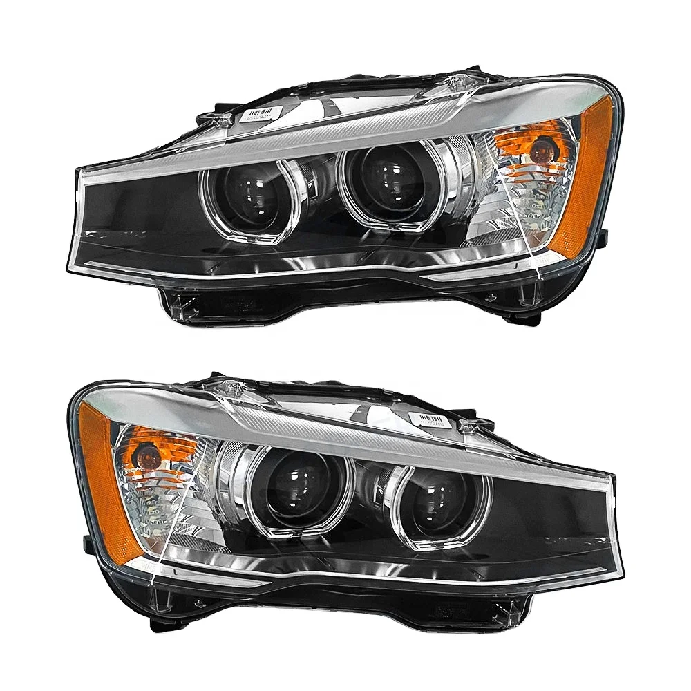 2015-2017 para X3 X4 F25 faro de xenón BM2519143 63117401136 lente/carcasa de EE. UU. luz delantera adaptable temperatura de Color 6000k
