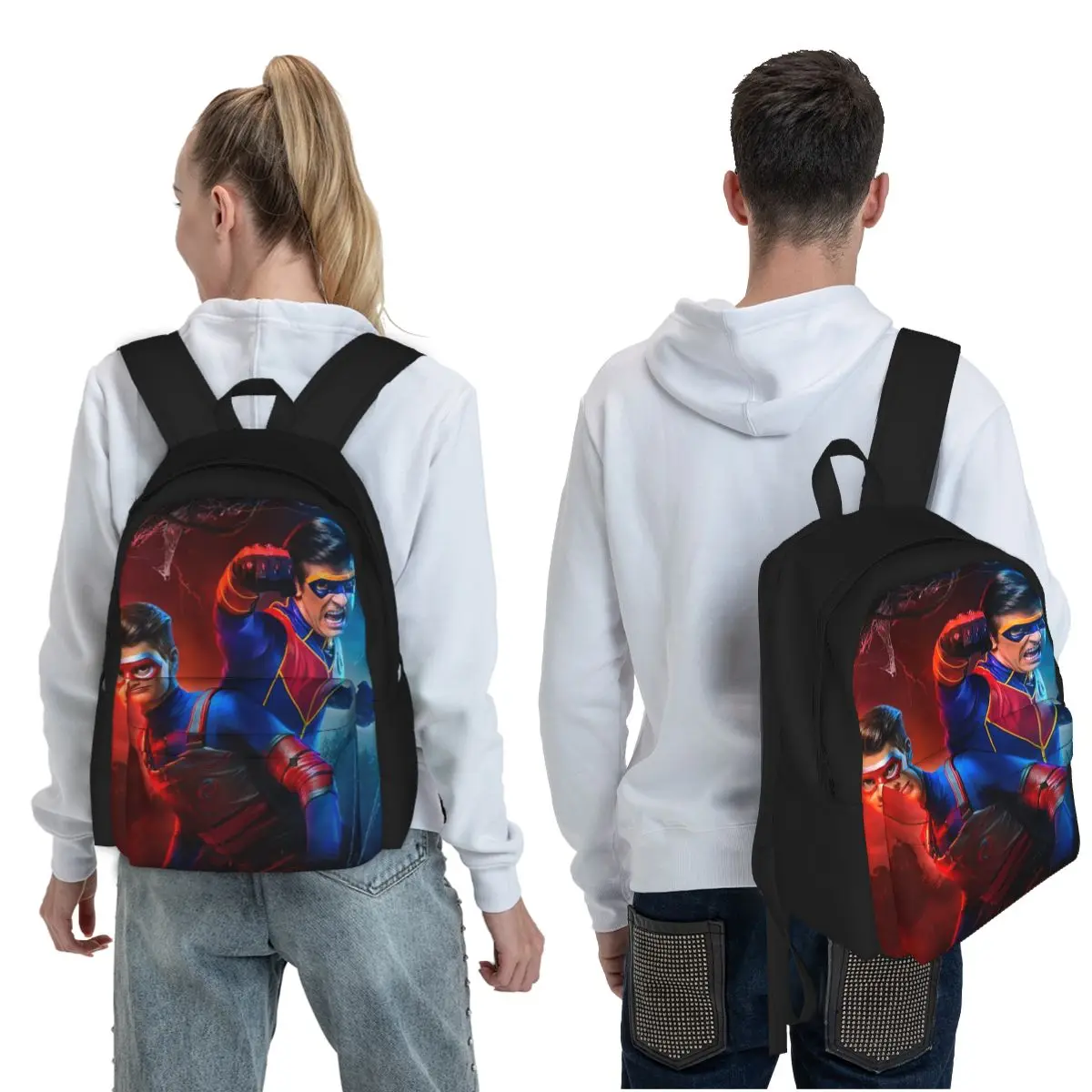 Henry DangerStudent Backpack School Bag Hiking Travel Daypack for Men Women Fashion Bookbag Shoulder Bags