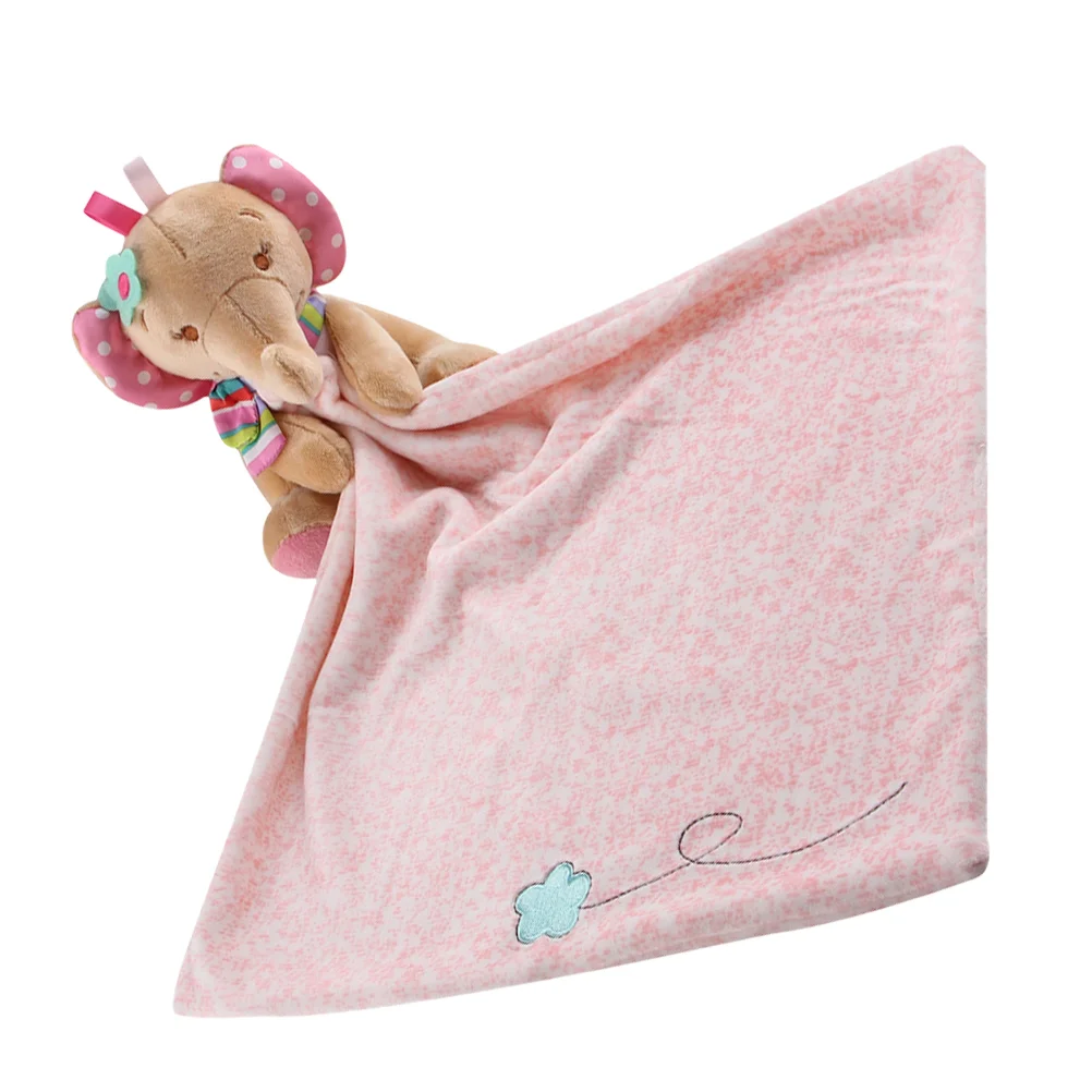 Baby Plush Toy Blanket Adorable Baby Girl Boy Security Blanket Toy Baby Grasping Toy Pacify Toy Soothing Toy