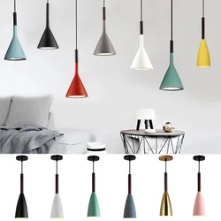 Modern Nordic Pendant Lights Multicolor Minimalist Hanging Lamps 3 Heads E27 Edison Bulbs for Kitchen Dining Room Bedroom Coffee