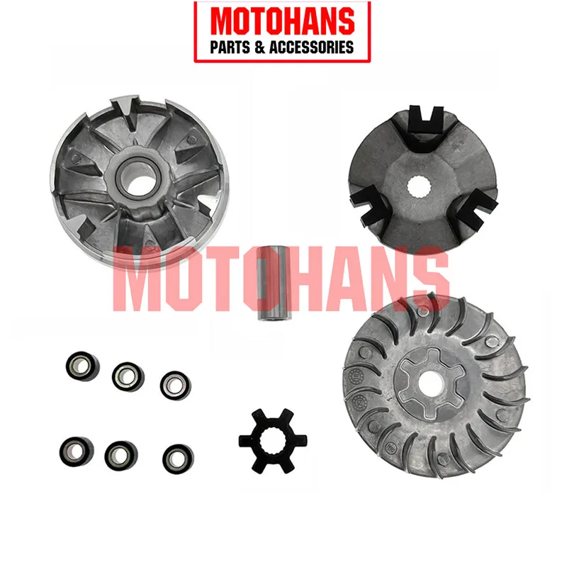 BX16100103 RACING CVT FRONT VARIATOR CLUTCH KIT 13MM HOLE WITH ROLLER WEIGHT DRIVE PULLEY FOR YAMAHA JOG50 BWS50 MBK BOOSTER50