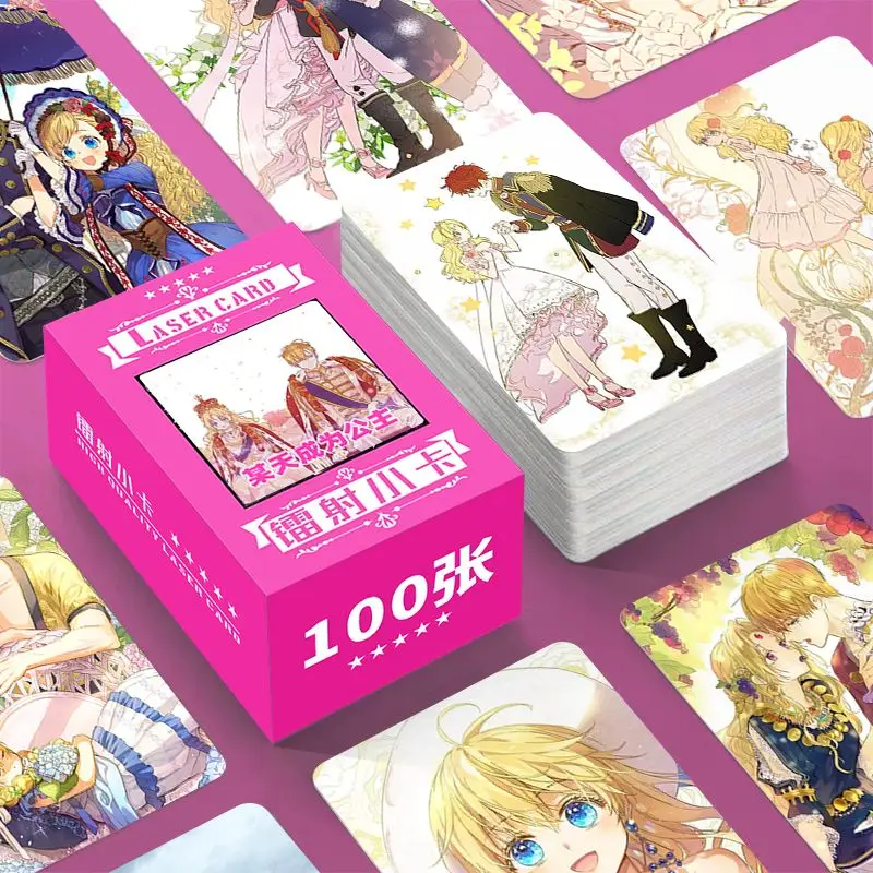 The Princess Who Turned into a Frog Manga Laser Lomo Card Album Characters Photocard Collection Cards Random Cover