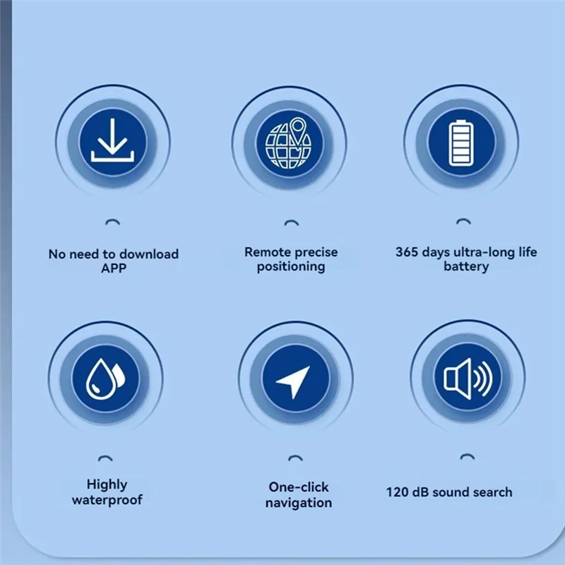 Mini Tracking Locator Für Airtag Findmy Global Search Anti Verlust Locator Mini Rund Tracker Für Kinder Hund Pet-Y41A
