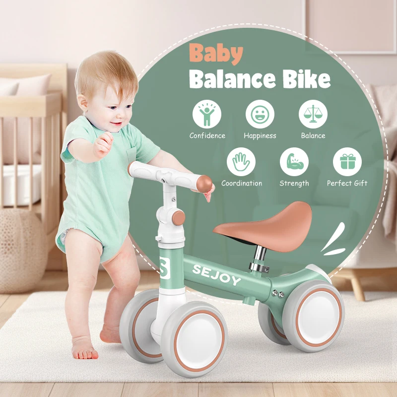 Sejoy Baby Balance Bike for 12-36 Months Boys Girls Toddler Balance Bike Infant First Walking Bike Toddler Training Bike
