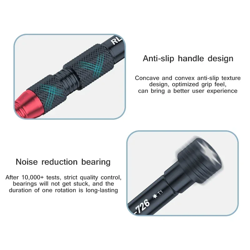 Relife RL-726 3d präzisions drehmoment schrauben dreher anti slip griff multifunktional für handy demontage schrauben dreher