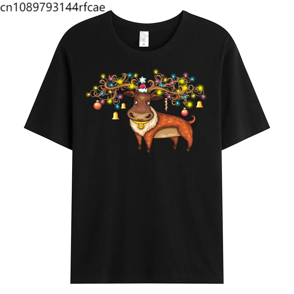 

Merry Christmas gifts familyunisex 100% cotton topteeHarajuku Fashion oversize shorttshirt 029