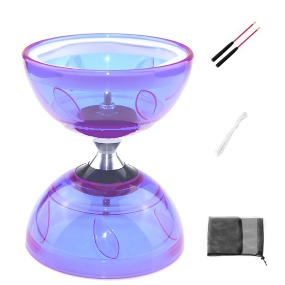 중국 Diabolo 정장 3개의 베어링 중국 Diabolo 장난감 빛나는 Diabolo 어린이가 종을 당깁니다. F