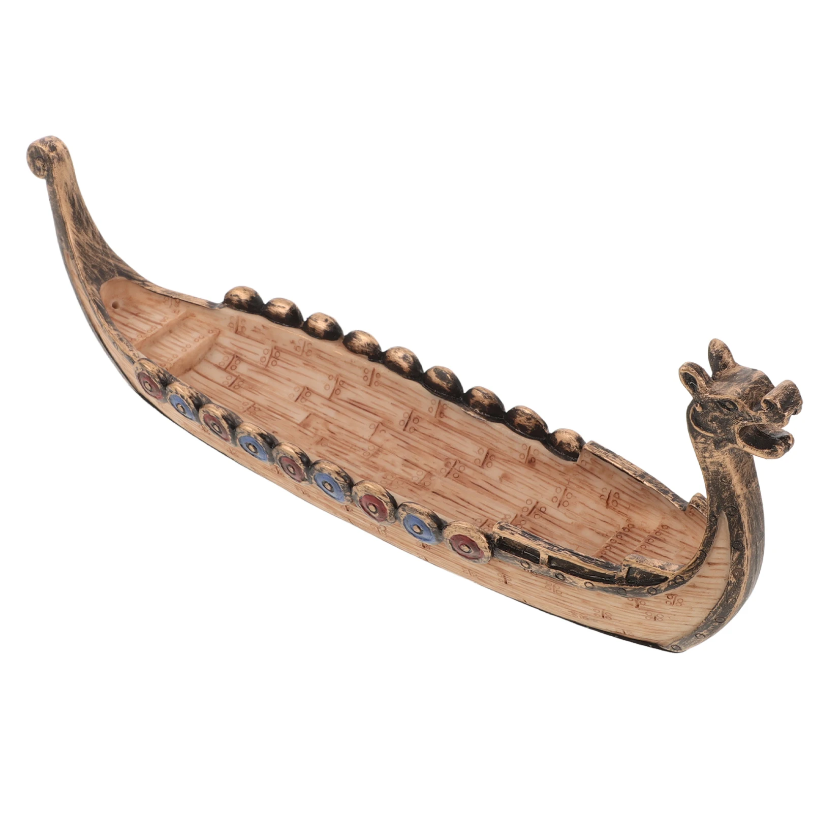 القراصنة نموذج باخرة ديكور المنزل الراتنج الحرفية تمثال مكتب غرفة طاولة مكتبية عرض مصغرة جمع قطعة فايكنغ قارب الزينة #5