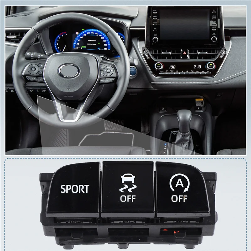 

Car Anti-Skid System, Triple Cylinder Mode OFF Switch For Toyota Corolla 2019-2022 LHD-AT80