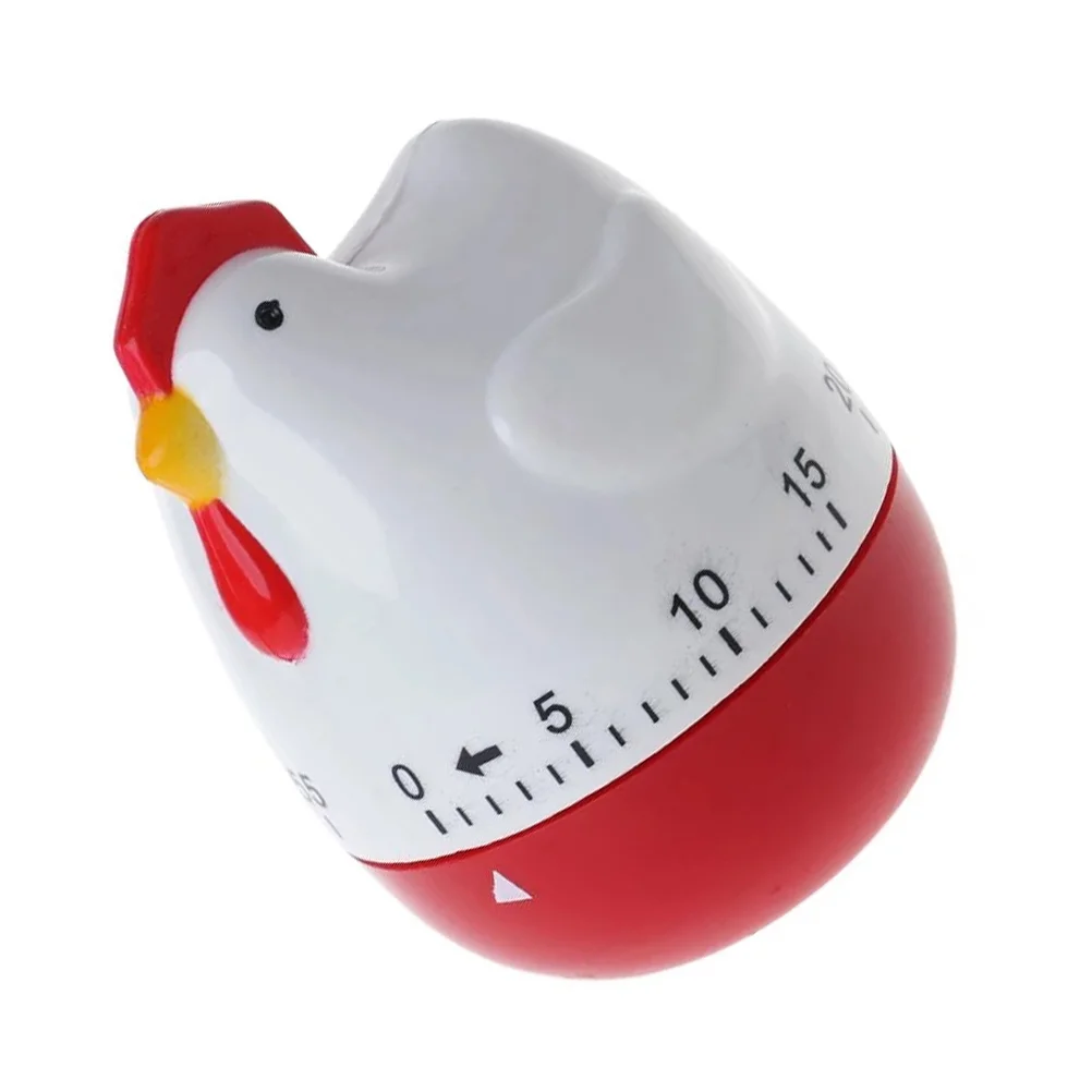 Timer visivo per bambini Visual per bambini che cucinano uova uova orologio clessidra tubo a forma di pollo adorabile cottura adorabile magnete