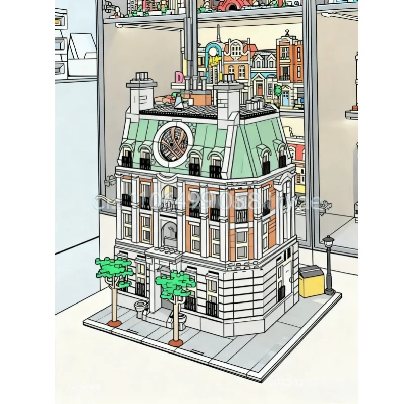 

2708 particles Modern Urban Street View Doctor Strange Sanctuary Building Block Model Building Toy birthday Christmas Gift