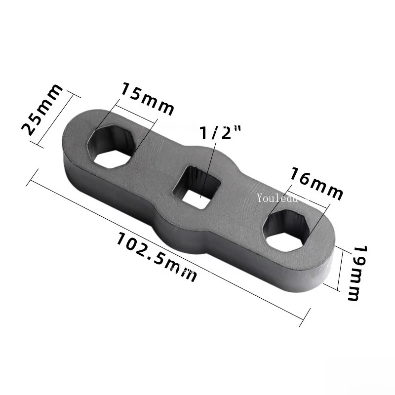 Suitable for fuel injector octagonal pressure cap wrench set S15 S16 socket sleeve oil nozzle pressure cap disassembly tool