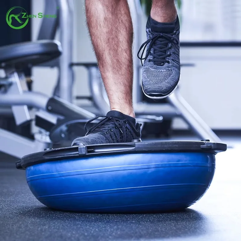 

YTYIN Manufacturer Eco Friendly Non Slip Safe Texture Point Customized Training Exercise Half Balance Ball