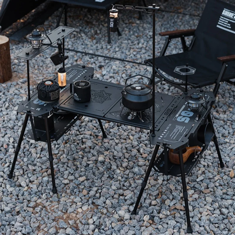 

ShineTrip Открытый 05, алюминиевый стол для скейтборда, тактическая система, походный стол, портативный складной стол для хранения, расширяемый, разноцветный